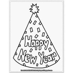 Coloring page: New Year (Holidays and Special occasions) #60757 - Free Printable Coloring Pages