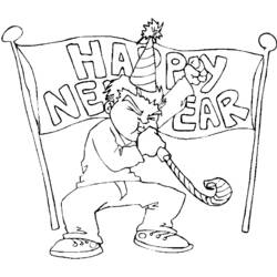 Coloring page: New Year (Holidays and Special occasions) #60785 - Free Printable Coloring Pages