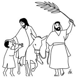 Coloring page: Palm Sunday (Holidays and Special occasions) #60304 - Free Printable Coloring Pages