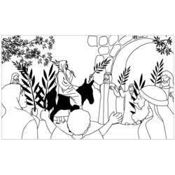 Coloring page: Palm Sunday (Holidays and Special occasions) #60321 - Free Printable Coloring Pages