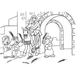 Coloring page: Palm Sunday (Holidays and Special occasions) #60324 - Free Printable Coloring Pages