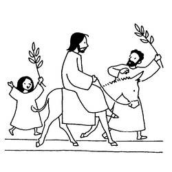 Coloring page: Palm Sunday (Holidays and Special occasions) #60325 - Free Printable Coloring Pages