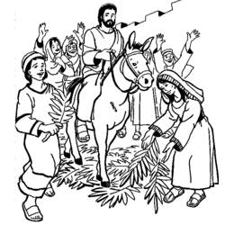 Coloring page: Palm Sunday (Holidays and Special occasions) #60330 - Free Printable Coloring Pages