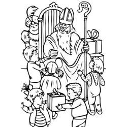 Coloring page: Saint Nicholas Day (Holidays and Special occasions) #59107 - Free Printable Coloring Pages