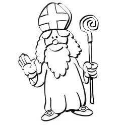Coloring page: Saint Nicholas Day (Holidays and Special occasions) #59112 - Free Printable Coloring Pages