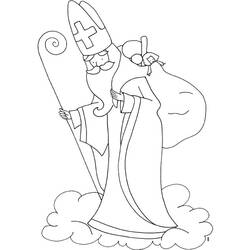 Coloring page: Saint Nicholas Day (Holidays and Special occasions) #59145 - Free Printable Coloring Pages