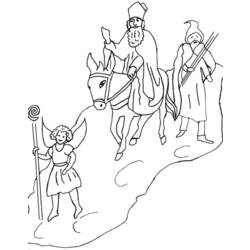 Coloring page: Saint Nicholas Day (Holidays and Special occasions) #59158 - Free Printable Coloring Pages