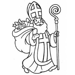 Coloring page: Saint Nicholas Day (Holidays and Special occasions) #59336 - Free Printable Coloring Pages