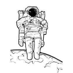 Coloring page: Astronaut (Jobs) #87596 - Free Printable Coloring Pages