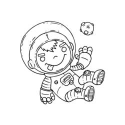 Coloring page: Astronaut (Jobs) #87619 - Free Printable Coloring Pages