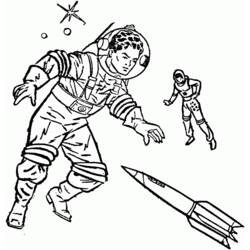 Coloring page: Astronaut (Jobs) #87694 - Free Printable Coloring Pages