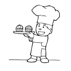 Coloring page: Baker (Jobs) #89855 - Free Printable Coloring Pages