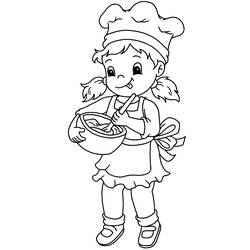 Coloring page: Baker (Jobs) #89915 - Free Printable Coloring Pages