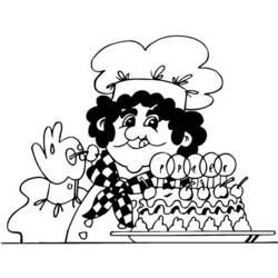 Coloring page: Baker (Jobs) #89927 - Free Printable Coloring Pages