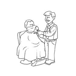 Coloring pages: Barber - Free Printable Coloring Pages