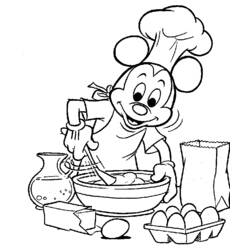 Coloring page: Cook (Jobs) #91774 - Free Printable Coloring Pages
