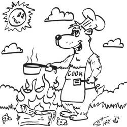 Coloring page: Cook (Jobs) #91787 - Free Printable Coloring Pages