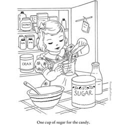Coloring page: Cook (Jobs) #91934 - Free Printable Coloring Pages