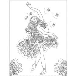 Coloring page: Dancer (Jobs) #92200 - Free Printable Coloring Pages