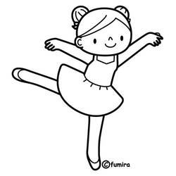 Coloring page: Dancer (Jobs) #92283 - Free Printable Coloring Pages