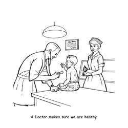Coloring page: Doctor (Jobs) #93535 - Free Printable Coloring Pages
