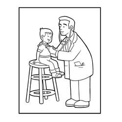 Coloring page: Doctor (Jobs) #93637 - Free Printable Coloring Pages