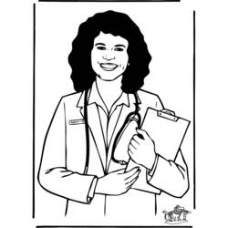 Coloring page: Doctor (Jobs) #93669 - Free Printable Coloring Pages
