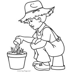 Coloring page: Farmer (Jobs) #96194 - Free Printable Coloring Pages