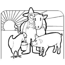 Coloring page: Farmer (Jobs) #96213 - Free Printable Coloring Pages