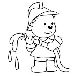 Coloring page: Firefighter (Jobs) #105520 - Free Printable Coloring Pages