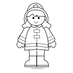 Coloring page: Firefighter (Jobs) #105533 - Free Printable Coloring Pages