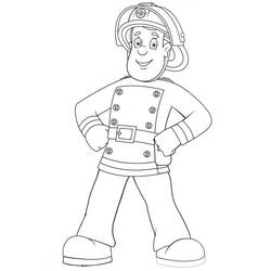 Coloring page: Firefighter (Jobs) #105572 - Free Printable Coloring Pages