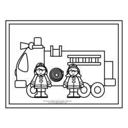 Coloring page: Firefighter (Jobs) #105596 - Free Printable Coloring Pages