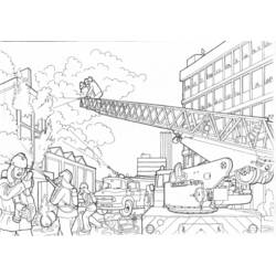 Coloring page: Firefighter (Jobs) #105636 - Free Printable Coloring Pages