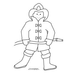 Coloring page: Firefighter (Jobs) #105645 - Free Printable Coloring Pages