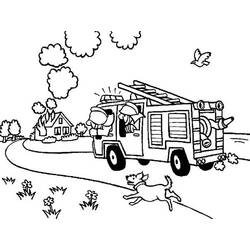 Coloring page: Firefighter (Jobs) #105747 - Free Printable Coloring Pages
