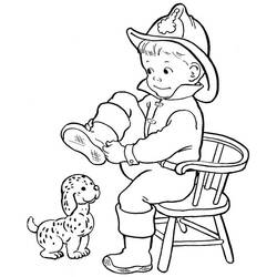 Coloring page: Firefighter (Jobs) #105751 - Free Printable Coloring Pages
