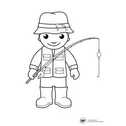 Coloring page: Fisherman (Jobs) #103953 - Free Printable Coloring Pages
