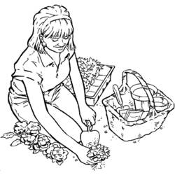 Coloring page: Florist (Jobs) #170345 - Free Printable Coloring Pages