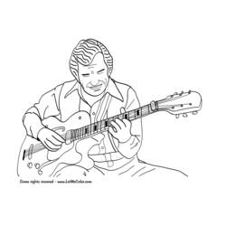 Coloring page: Guitarist (Jobs) #98058 - Free Printable Coloring Pages