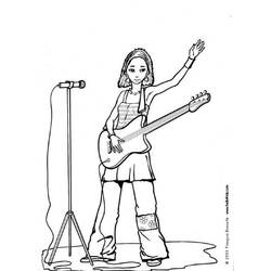 Coloring page: Guitarist (Jobs) #98063 - Free Printable Coloring Pages