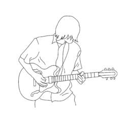 Coloring page: Guitarist (Jobs) #98065 - Free Printable Coloring Pages