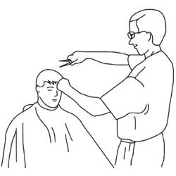 Coloring page: Hairdresser (Jobs) #91240 - Free Printable Coloring Pages
