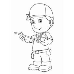 Coloring page: Handyman (Jobs) #90266 - Free Printable Coloring Pages