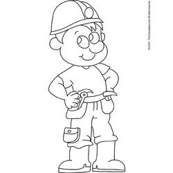 Coloring page: Handyman (Jobs) #90292 - Free Printable Coloring Pages