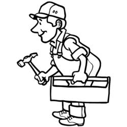 Coloring page: Handyman (Jobs) #90408 - Free Printable Coloring Pages