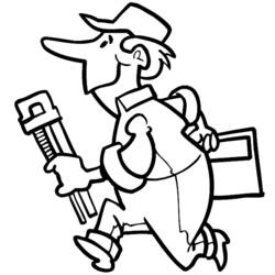 Coloring page: Handyman (Jobs) #90432 - Free Printable Coloring Pages