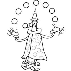 Coloring page: Juggler (Jobs) #99252 - Free Printable Coloring Pages