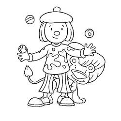Coloring page: Juggler (Jobs) #99318 - Free Printable Coloring Pages