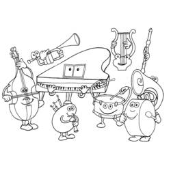Coloring page: Musician (Jobs) #102543 - Free Printable Coloring Pages